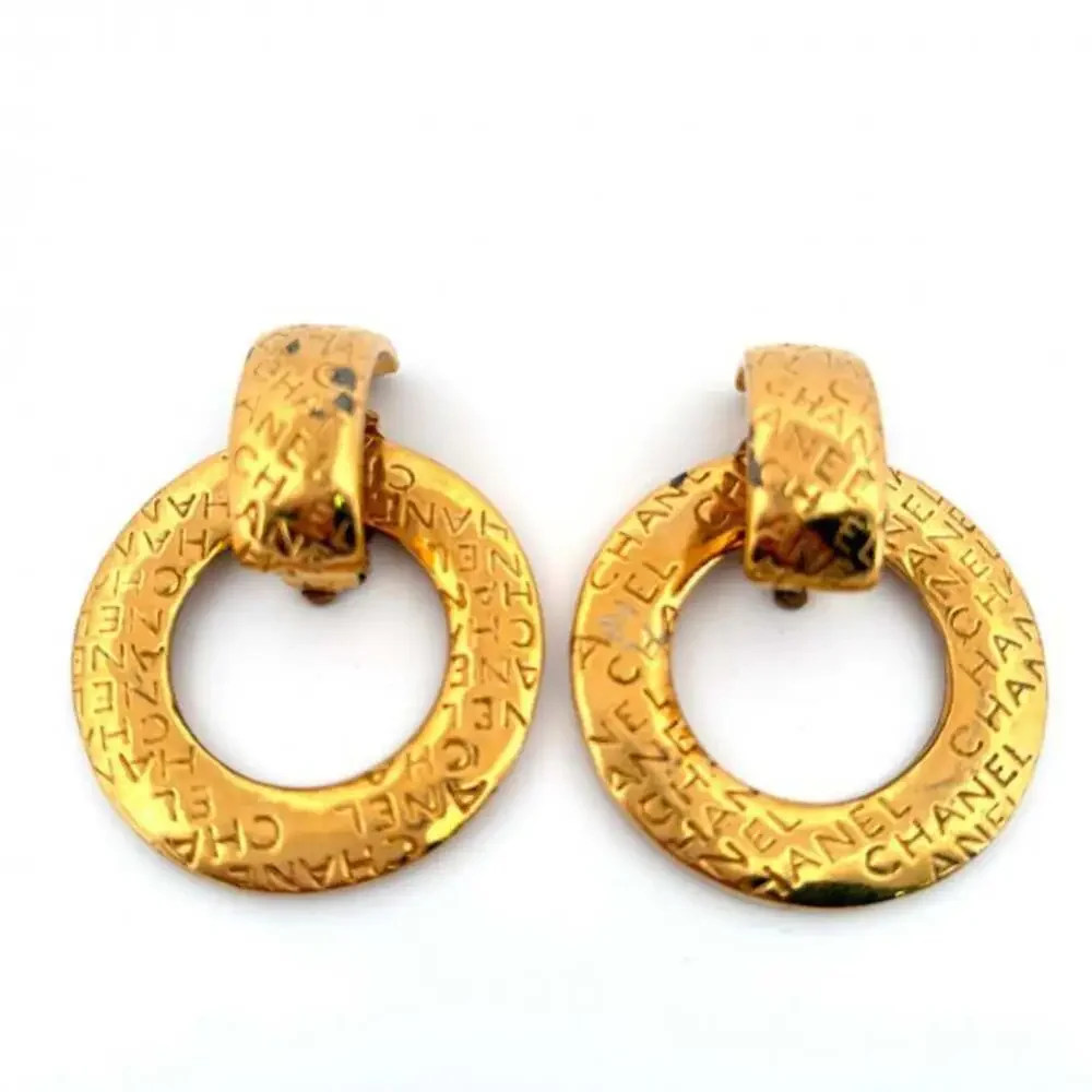 Chanel Vintage Clip-On Earrings Logo #247075C60B